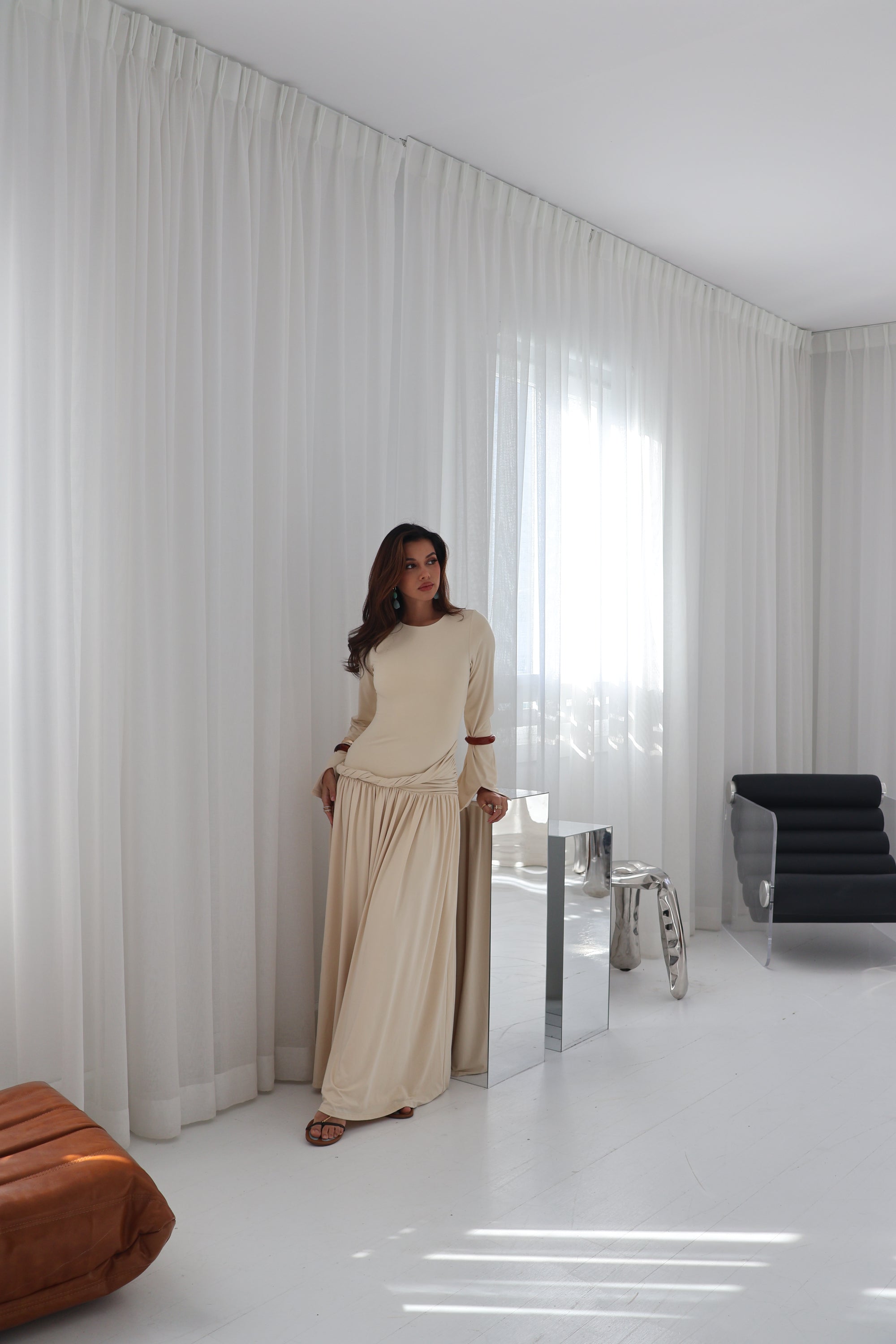 Solene Twist Maxi Dress