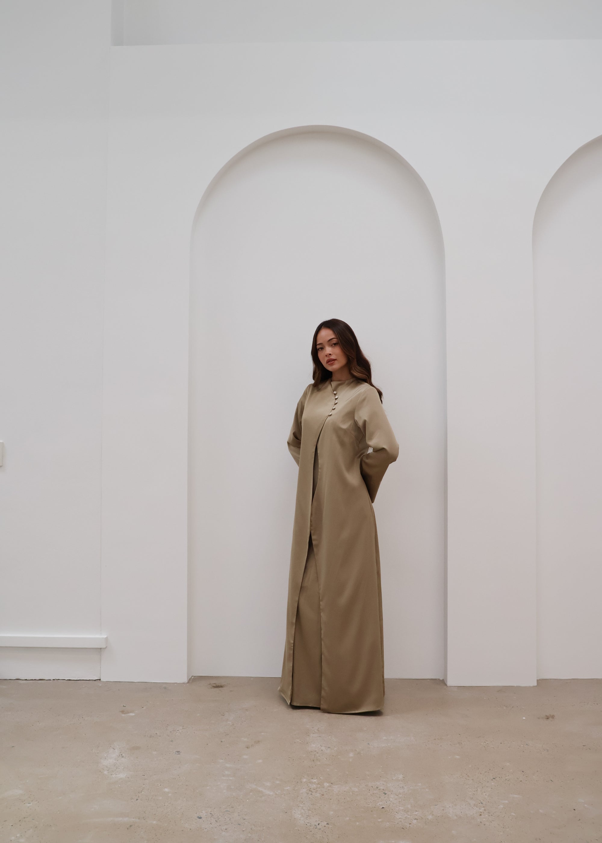 Sherine Abaya and Dress Set