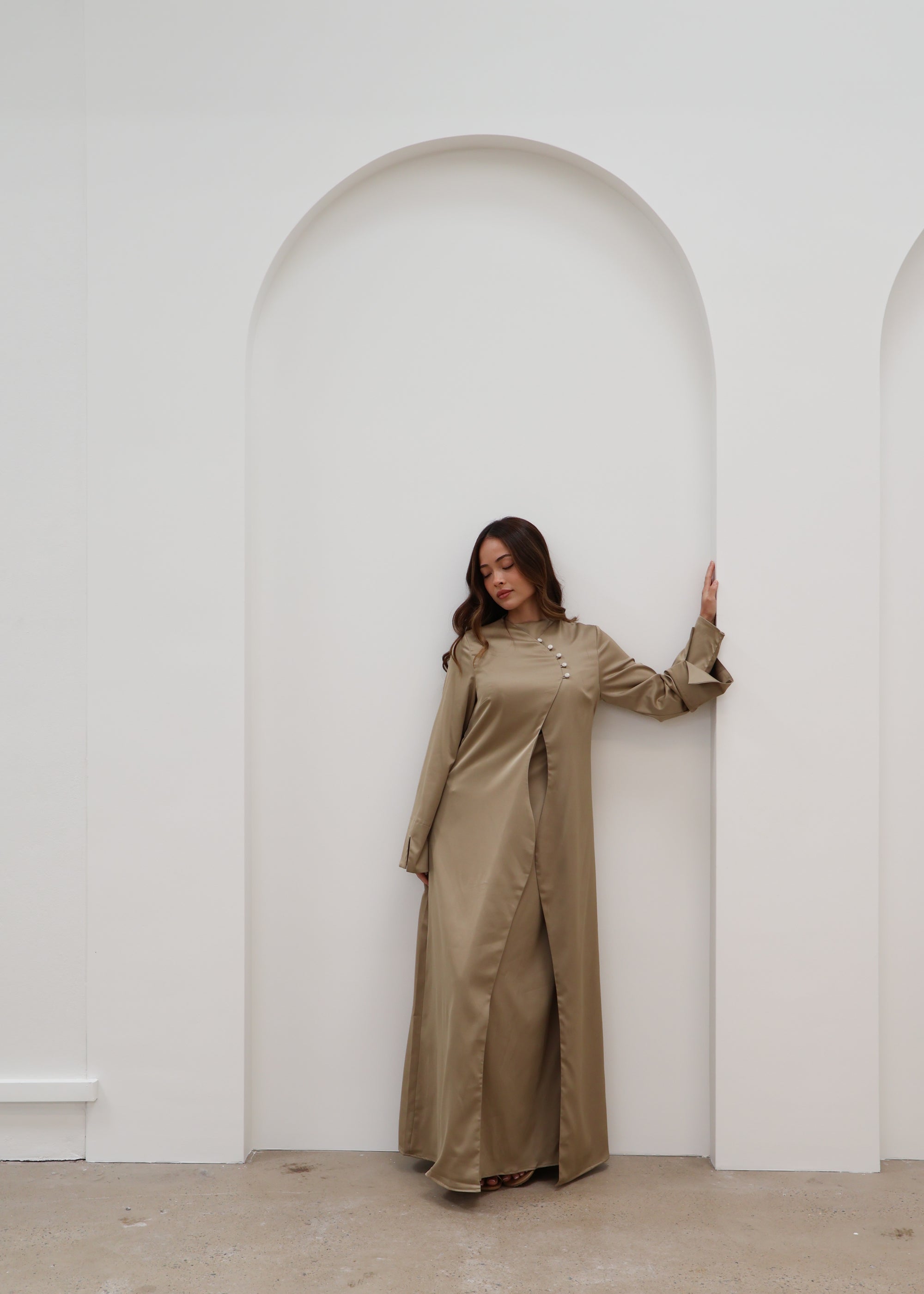 Sherine Abaya and Dress Set