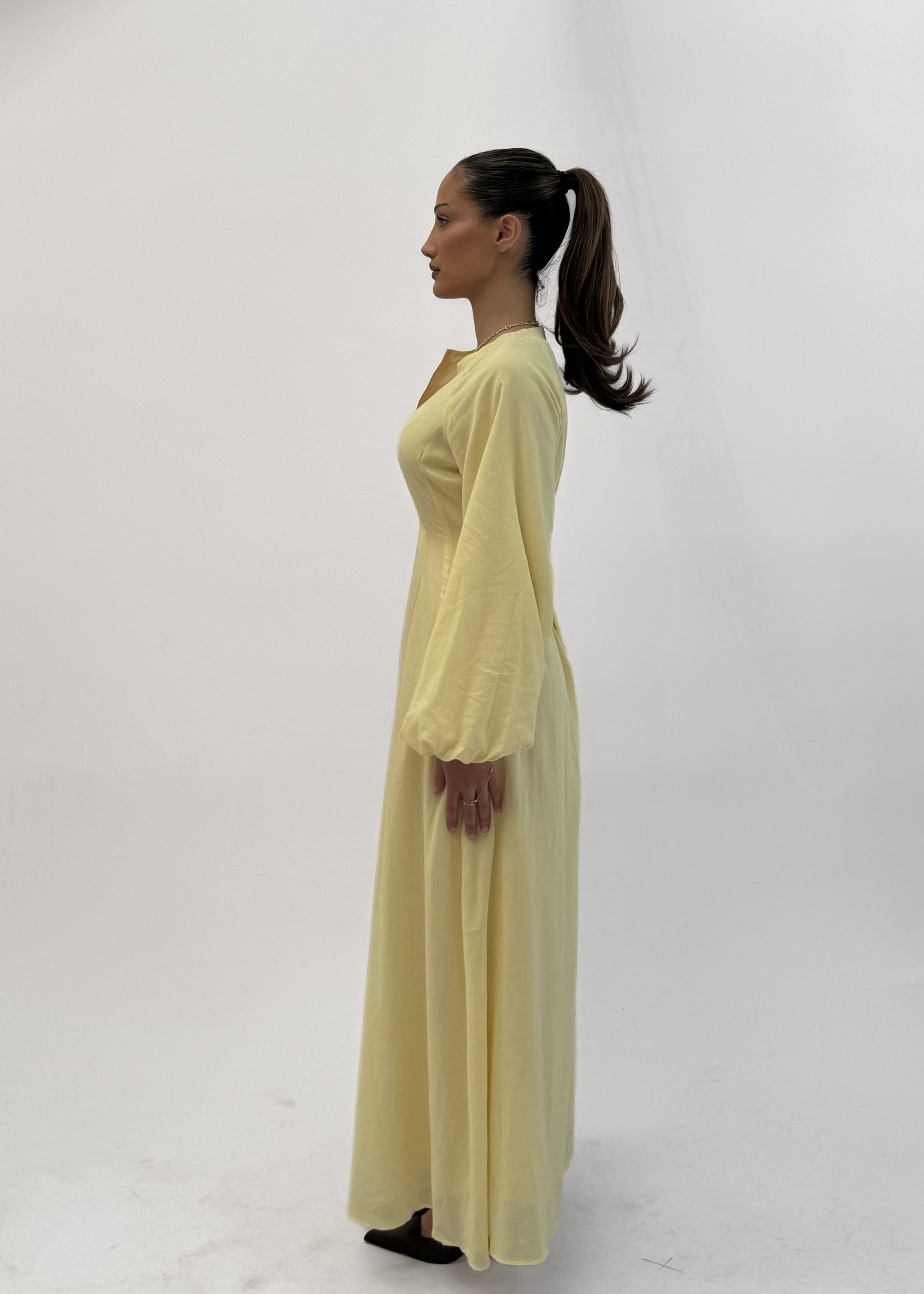 SOLEIL BUTTERMILK MAXI DRESS