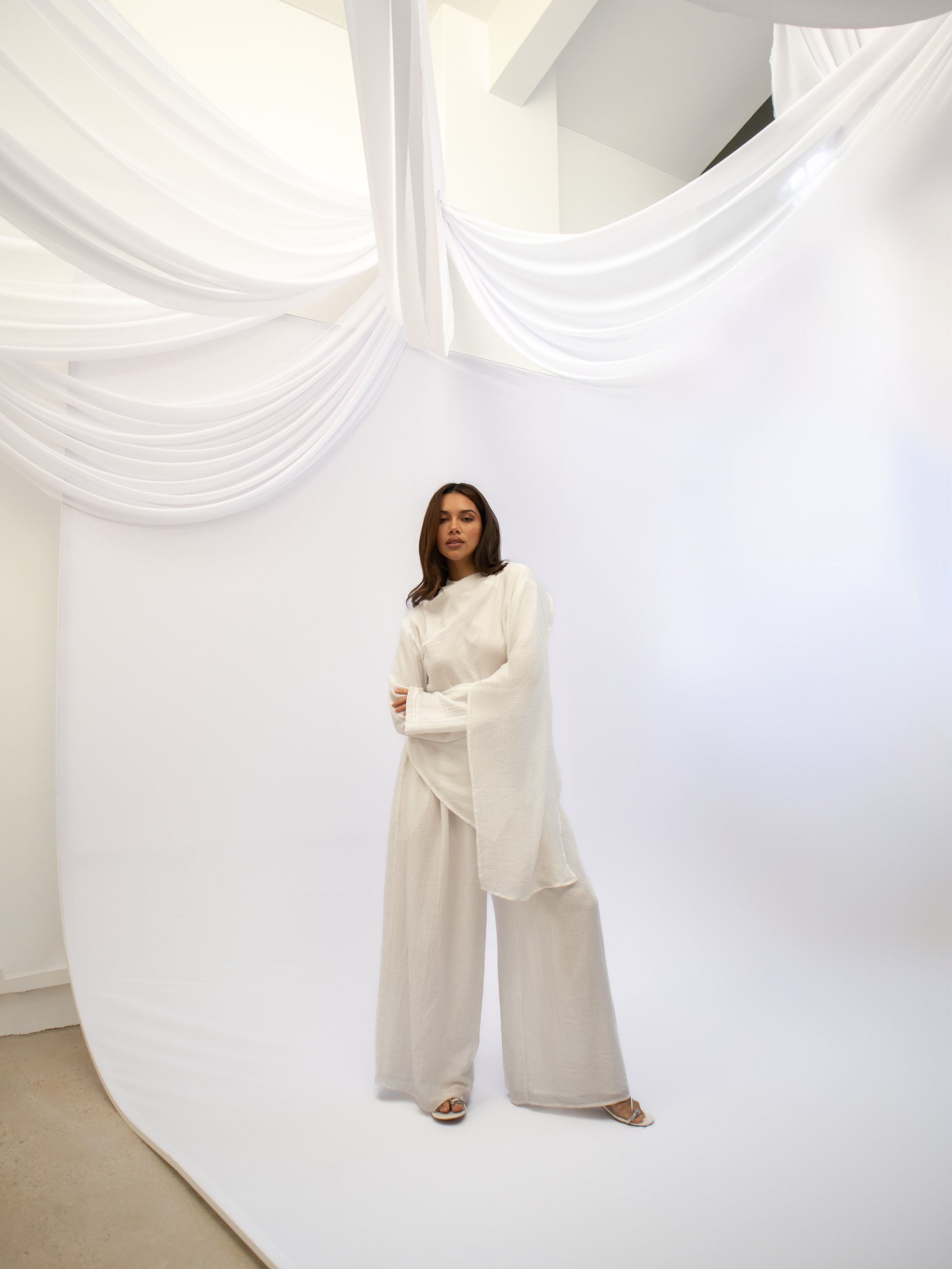 Irida Top & Pant Set - Ivory (PRE-ORDER)