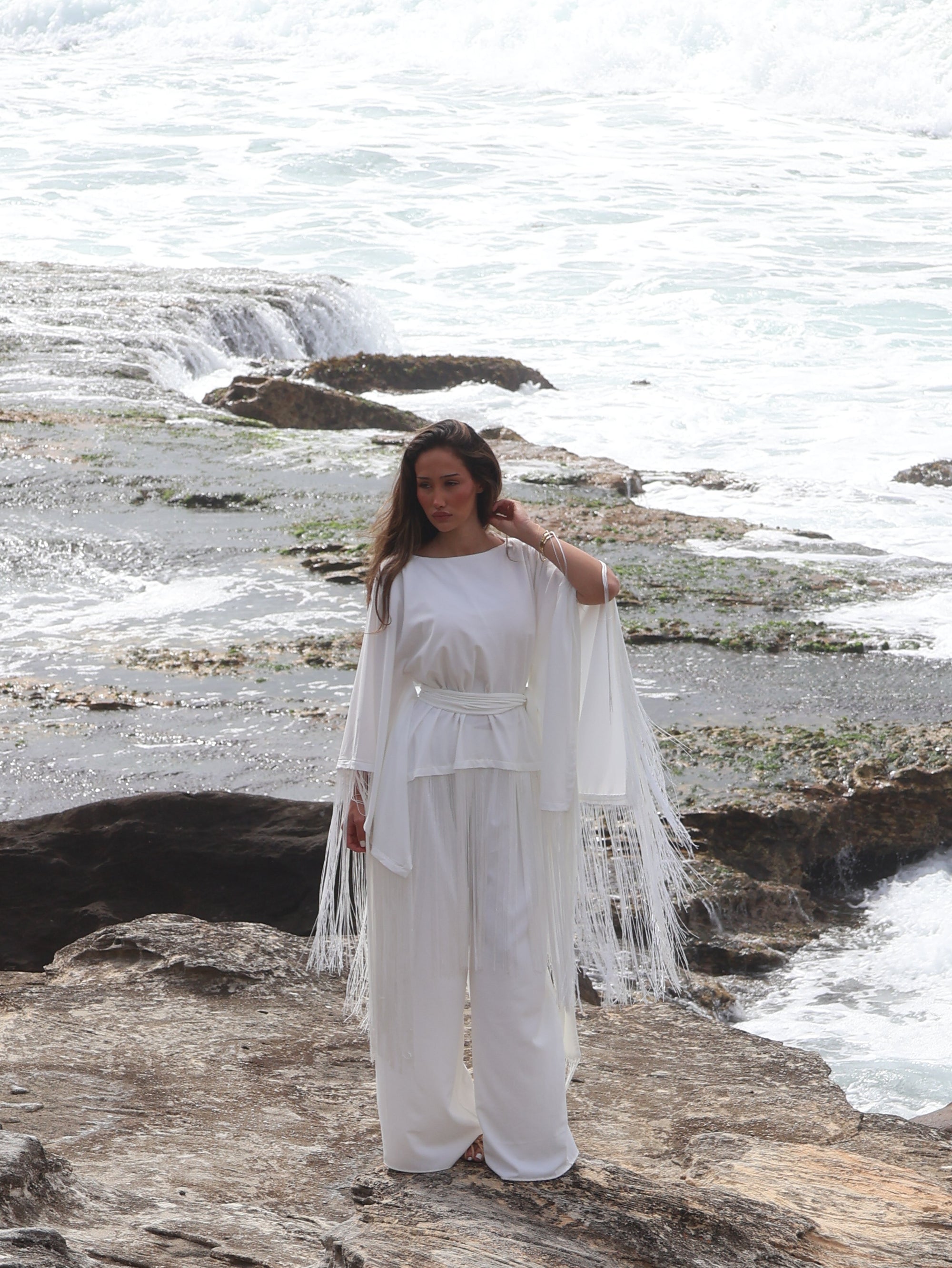 RHEA TASSEL TOP AND PANT SET (PRE-ORDER)