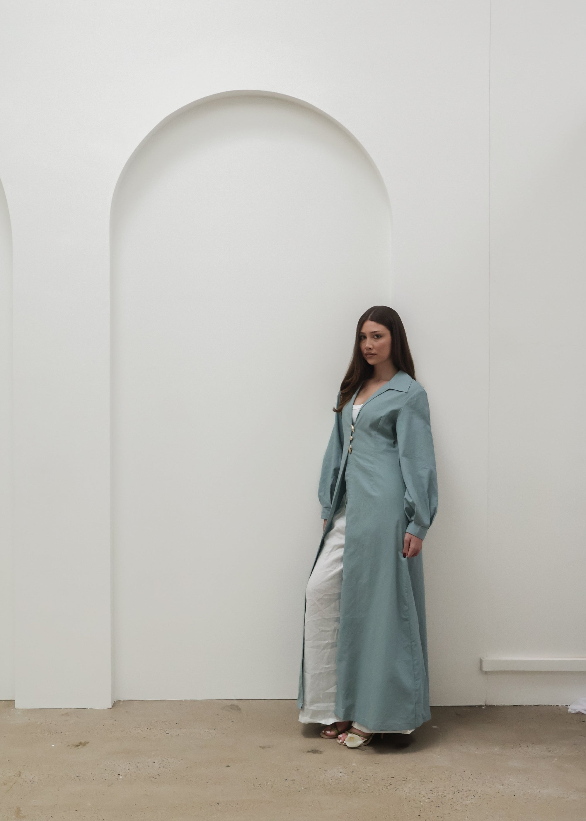 VERA LINEN SHELL HARDWARE KIMONO (PRE-ORDER)