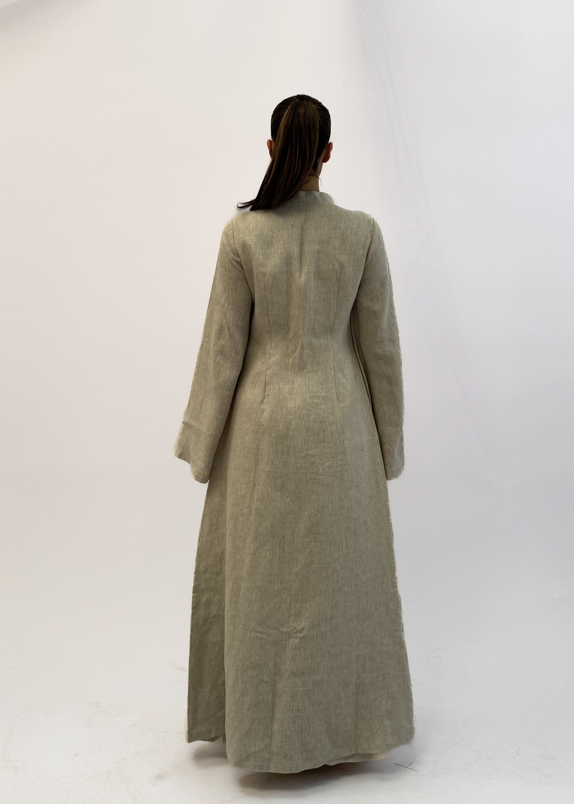 LOULA LINEN ASYM TOP AND SKIRT SET