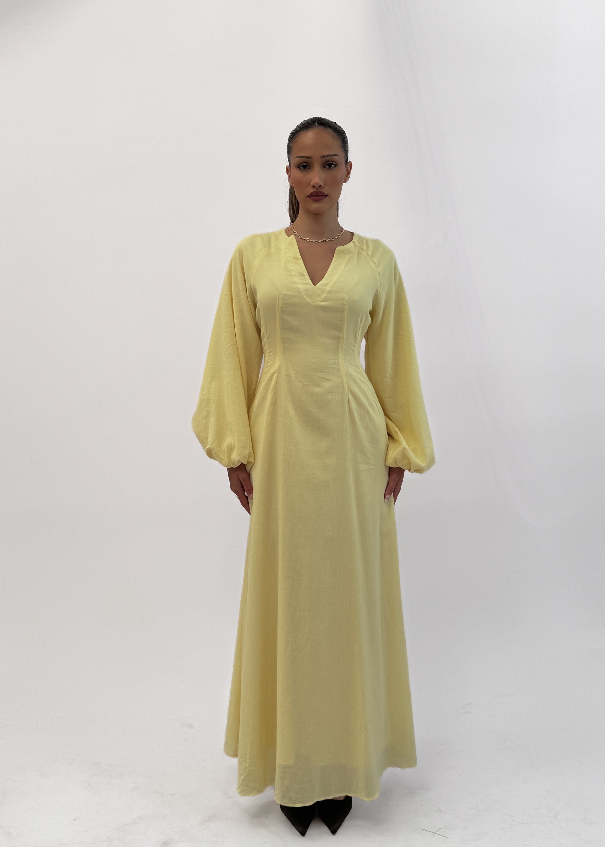 SOLEIL BUTTERMILK MAXI DRESS