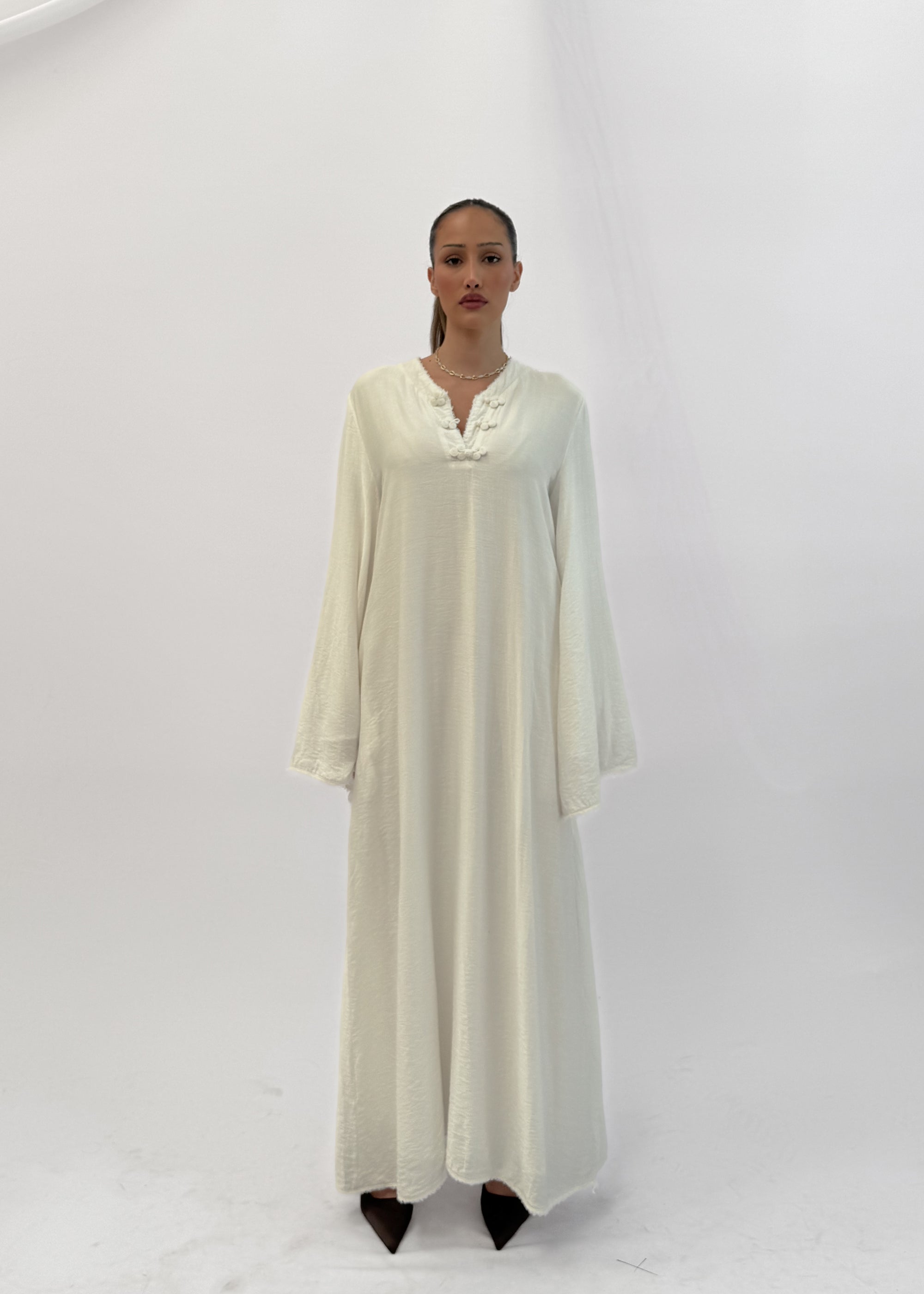 SERENO MAXI DRESS - BLANC