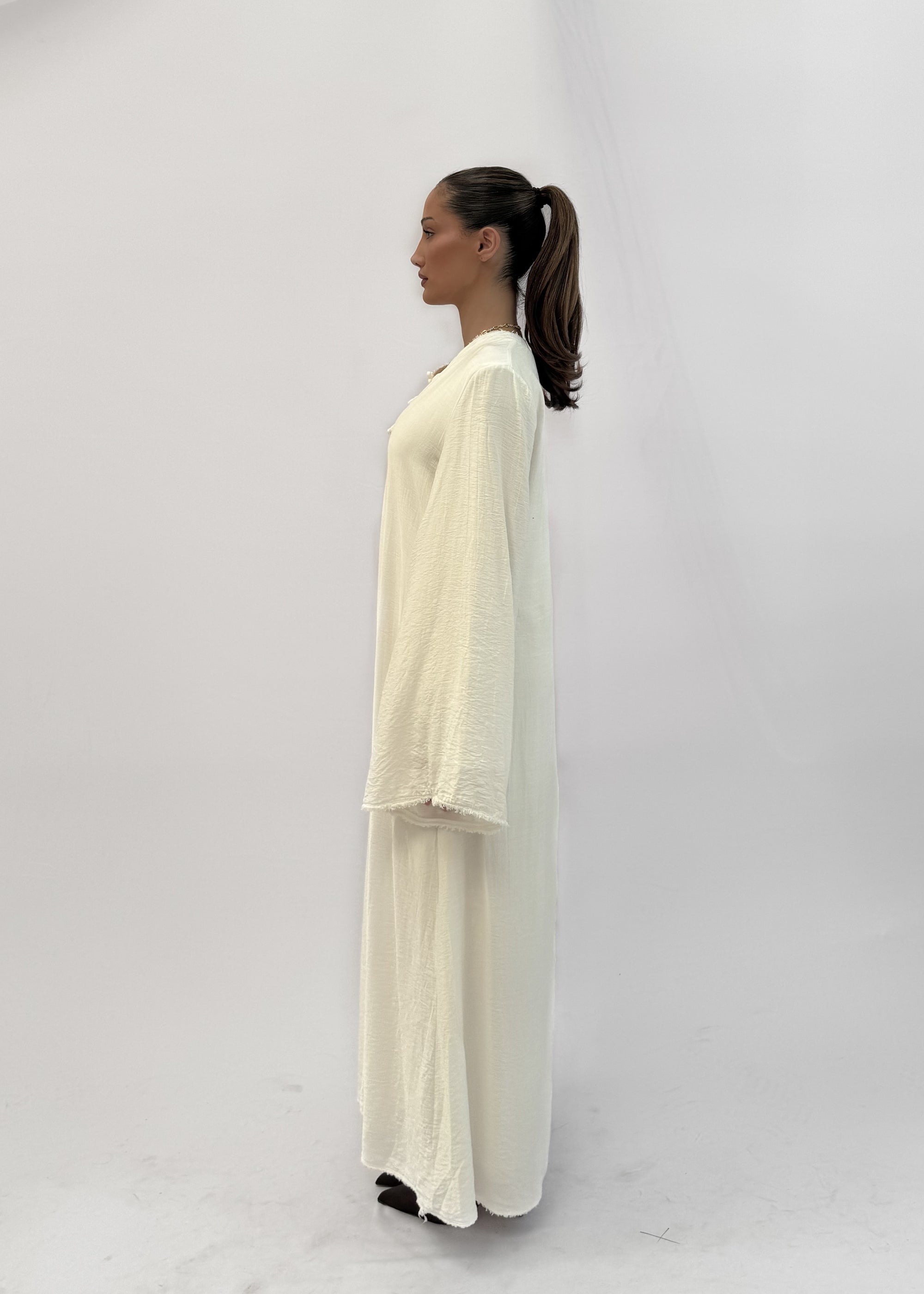 SERENO MAXI DRESS - BLANC