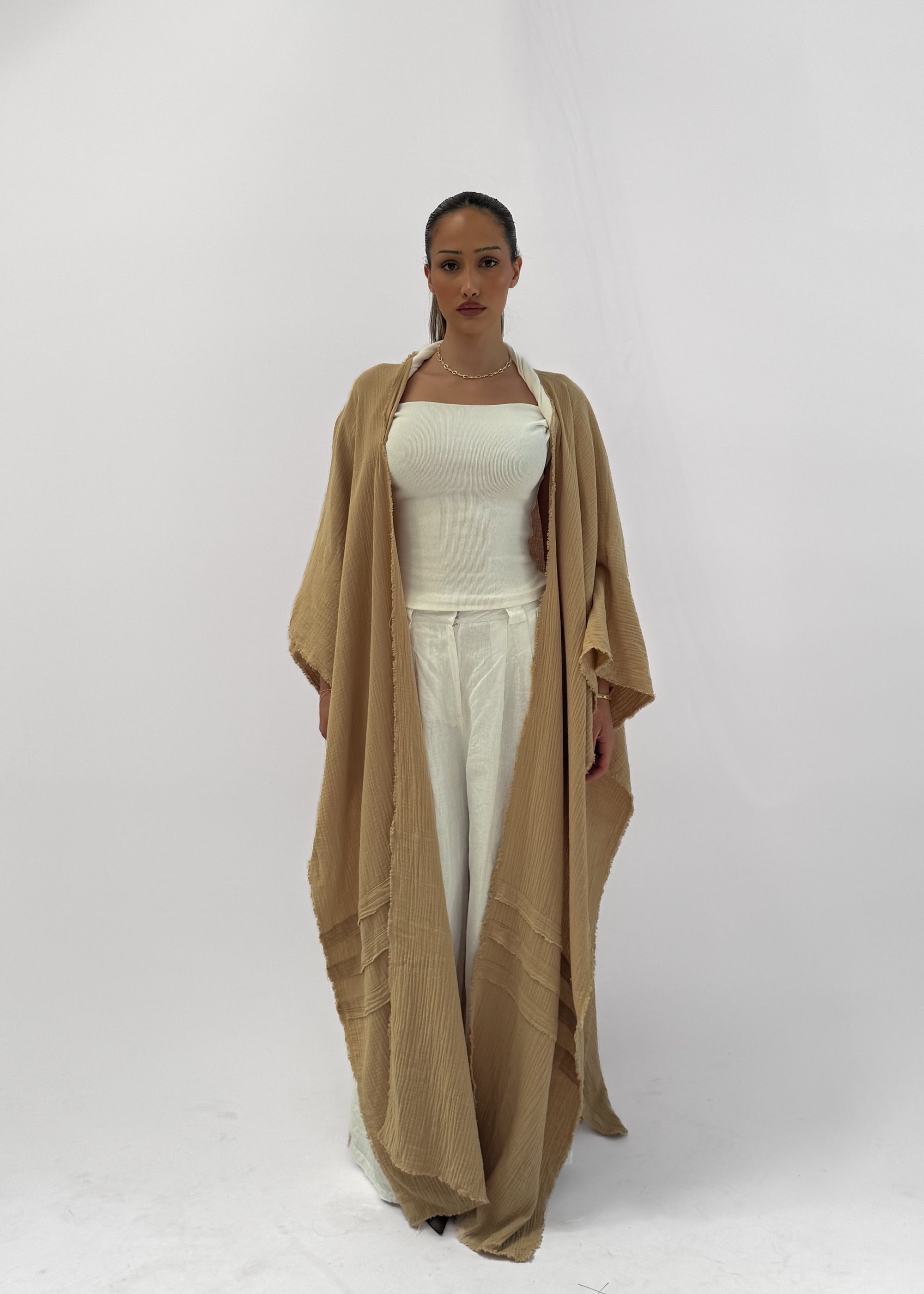 OCEANO COTTON KIMONO - MARIGOLD