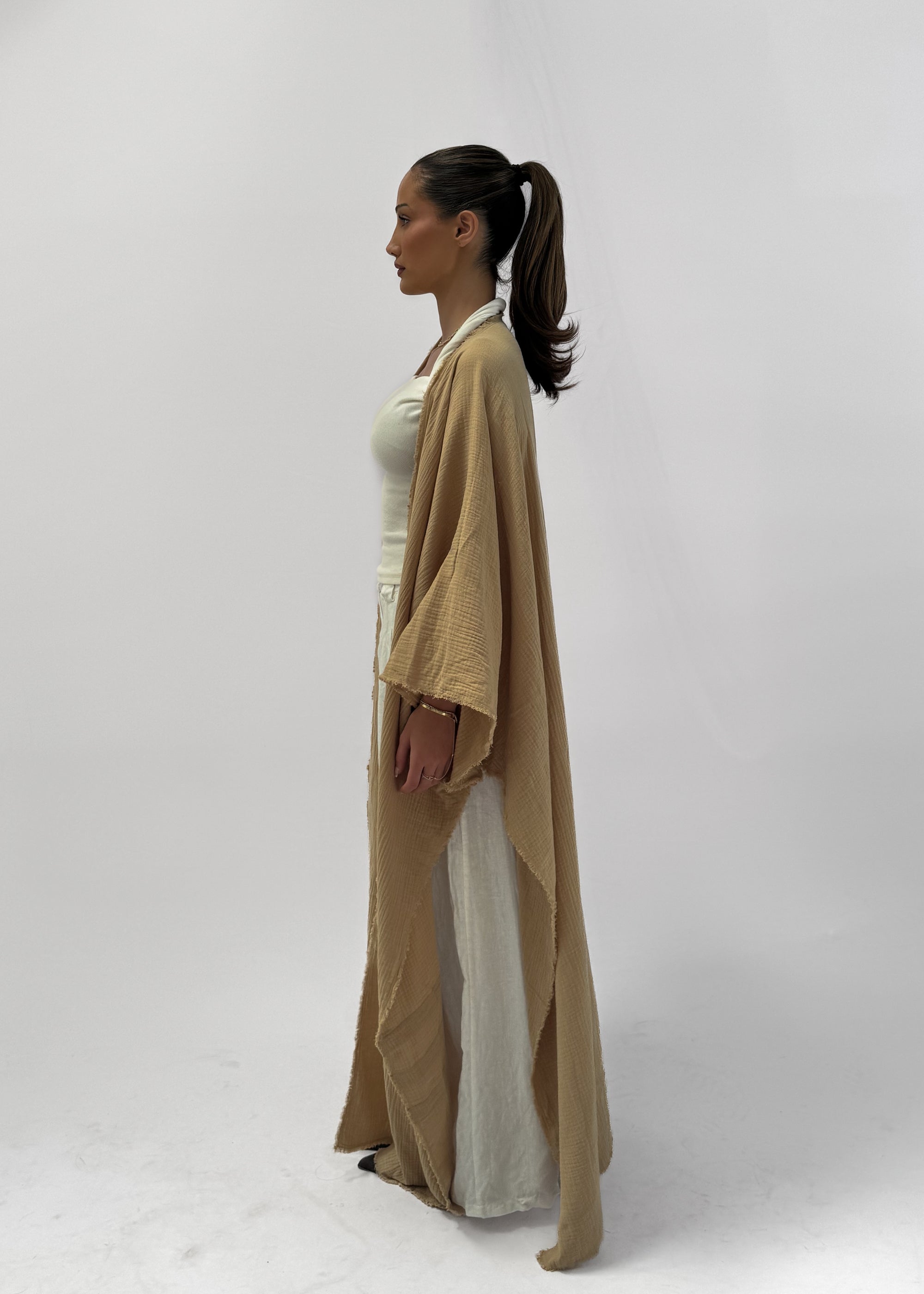 OCEANO COTTON KIMONO - MARIGOLD