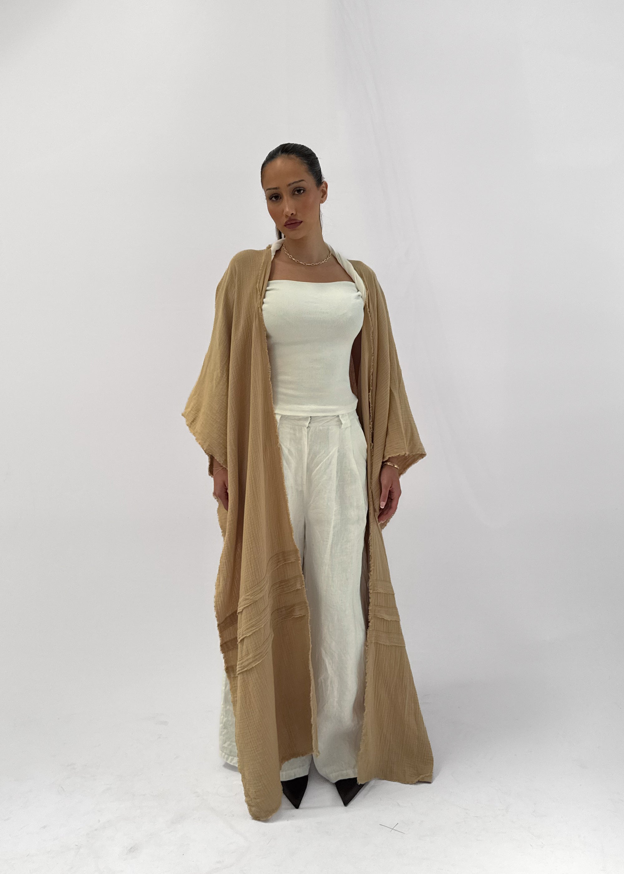 OCEANO COTTON KIMONO - MARIGOLD